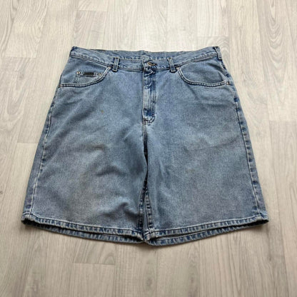 VINTAGE Y2K LEE BAGGY JORTS LIGHT BLUE