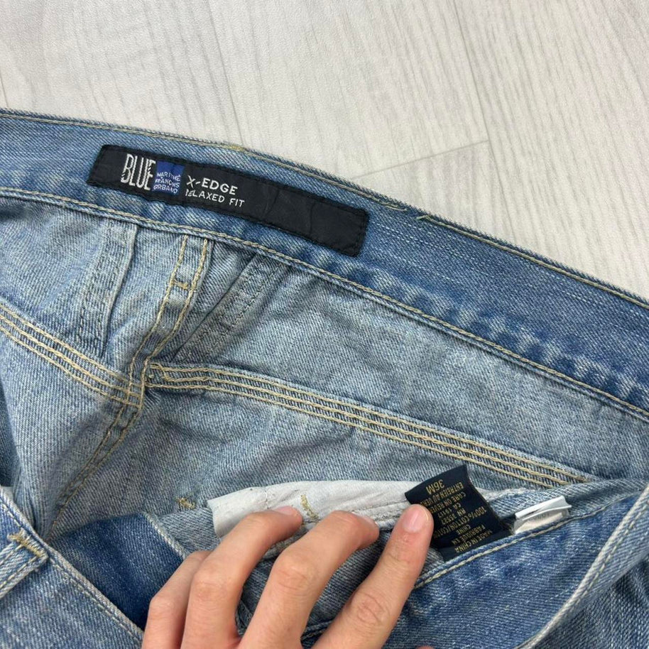 VINTAGE Y2K MARITHE FRANCOIS GIRBAUD BAGGY JEANS BLUE