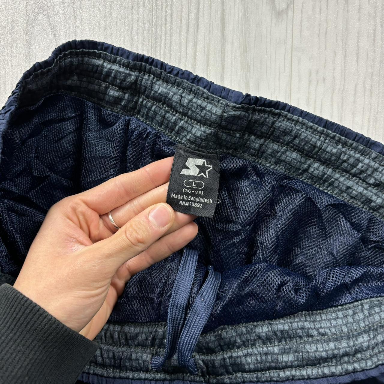 VINTAGE Y2K STARTER BAGGY TRACKSUIT BOTTOMS NAVY
