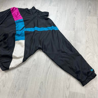 VINTAGE 90s ADIDAS WINDBREAKER SHELL JACKET BLACK
