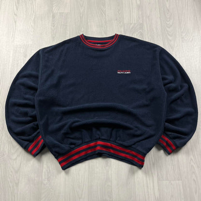 VINTAGE Y2K CHAPS FLEECE SWEATSHIRT NAVY