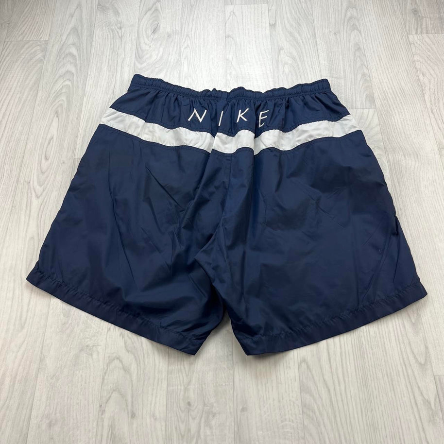 VINTAGE Y2K NIKE LOOSE SPORT SHORTS NAVY