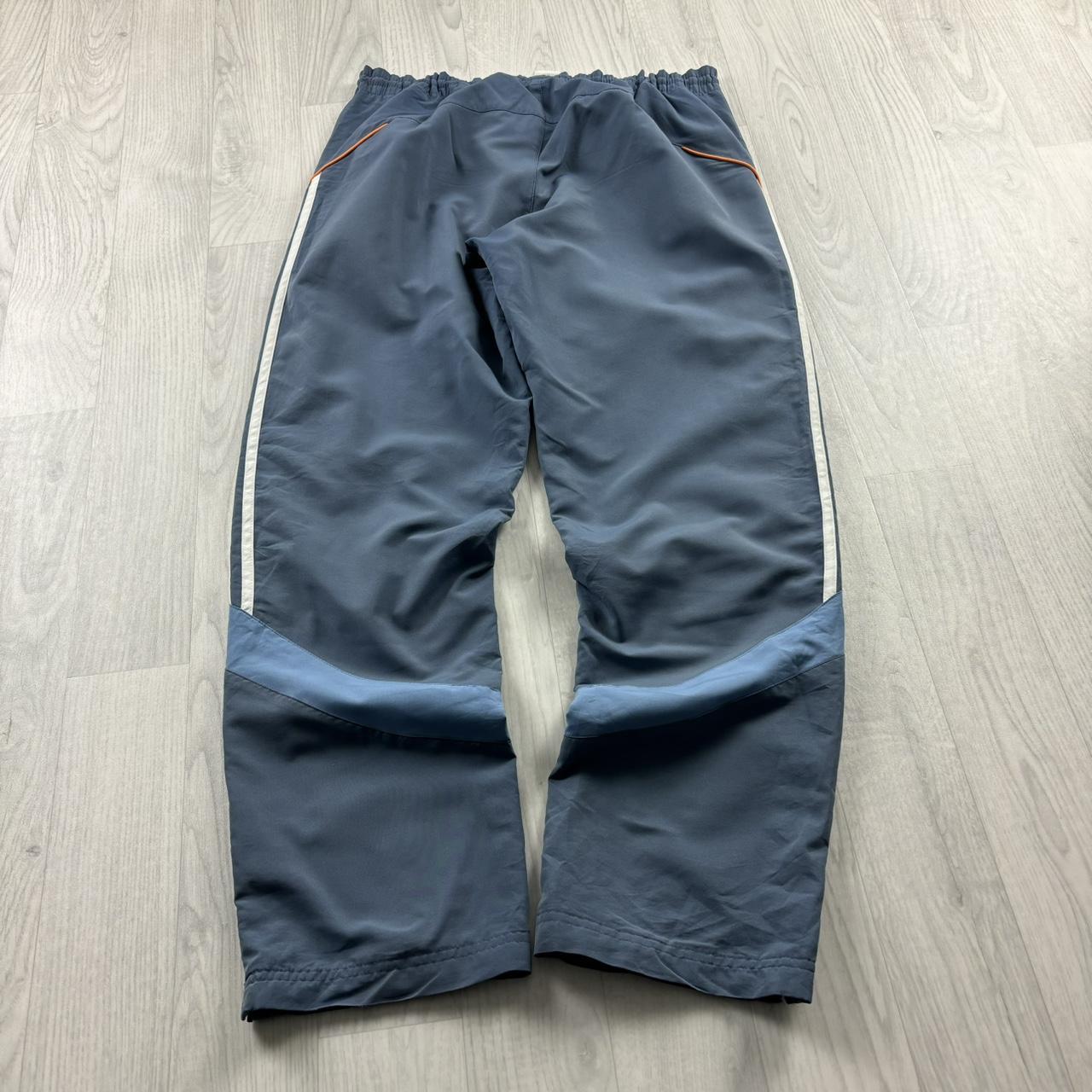 VINTAGE Y2K ADIDAS BAGGY TRACKSUIT BOTTOMS BLUE