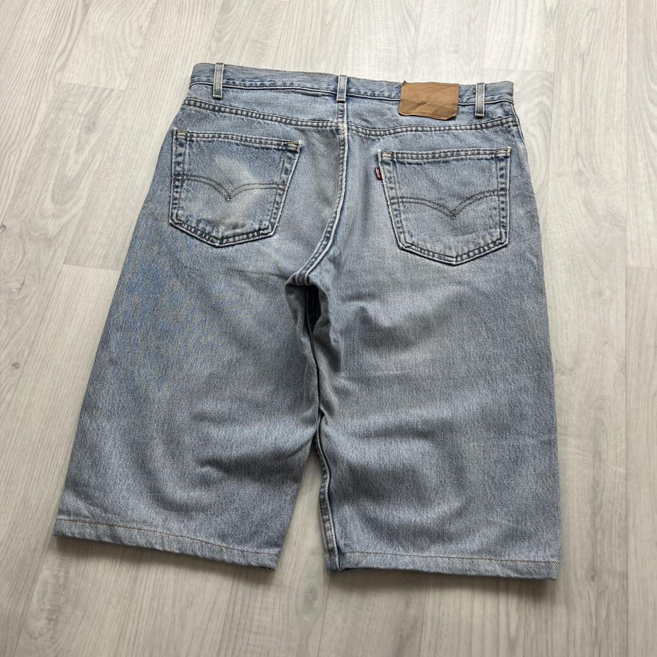 VINTAGE 00s LEVIS 505 BAGGY LOOSE JORTS LIGHT BLUE