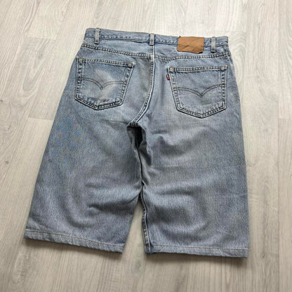 VINTAGE 00s LEVIS 505 BAGGY LOOSE JORTS LIGHT BLUE