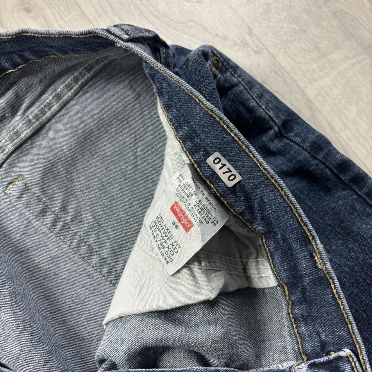 VINTAGE 00s WRANGLER BAGGY LOOSE JORTS BLUE