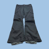 VINTAGE Y2K BURTON LOW RISE SKI PANTS SALOPETTES BLACK