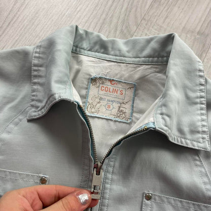 VINTAGE Y2K COLINS UTILITY JACKET BABY BLUE (XXS)