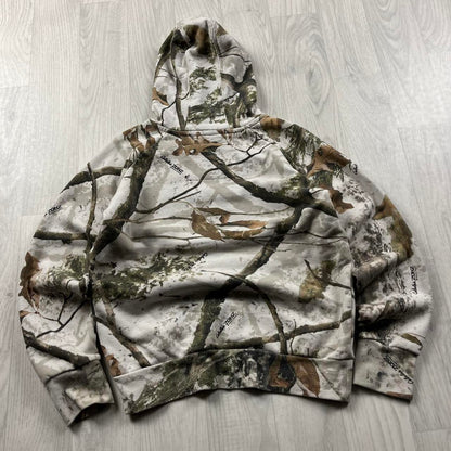 VINTAGE CABELAS REALTREE HOODIE CAMO WHITE PINK