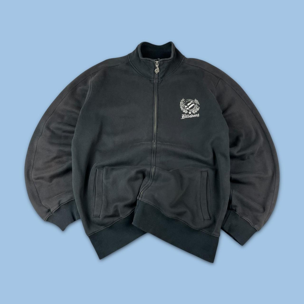 VINTAGE Y2K BILLABONG BOXY ZIP UP SWEATSHIRT BLACK