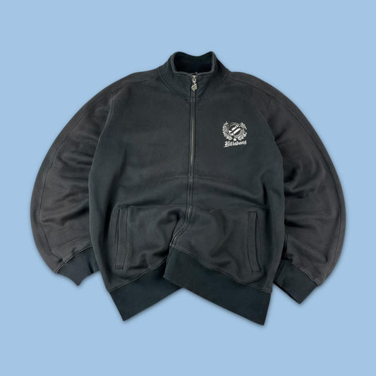 VINTAGE Y2K BILLABONG BOXY ZIP UP SWEATSHIRT BLACK