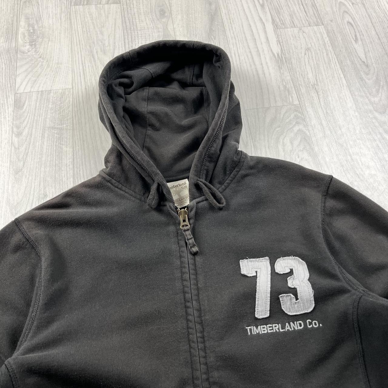VINTAGE Y2K TIMBERLAND ZIP HOODIE BROWN