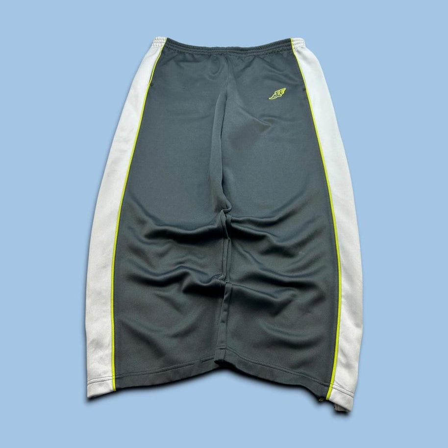 VINTAGE Y2K NIKE BAGGY SIDE STRIPE TRACKSUIT BOTTOMS GREY