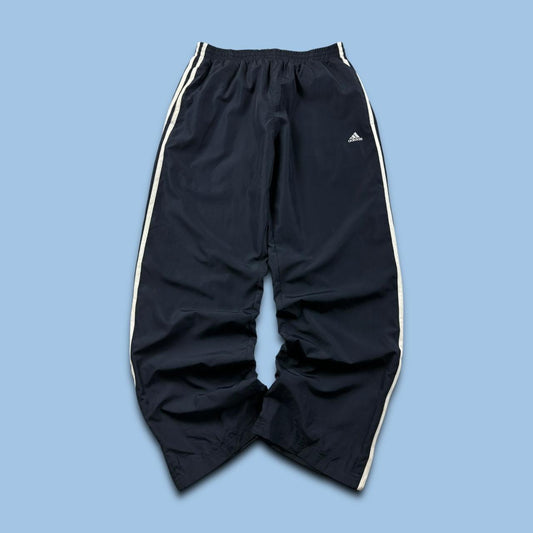 VINTAGE Y2K ADIDAS BAGGY TRACKSUIT BOTTOMS NAVY