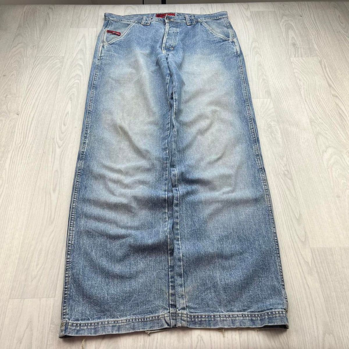 VINTAGE Y2K QUIKSILVER BAGGY WIDE LEG JEANS BLUE