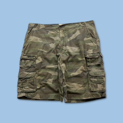 VINTAGE Y2K OCEAN PACIFIC BAGGY CAMO CARGO SHORTS