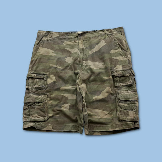 VINTAGE Y2K OCEAN PACIFIC BAGGY CAMO CARGO SHORTS