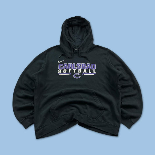 VINTAGE Y2K NIKE GRAPHIC HOODIE BLACK