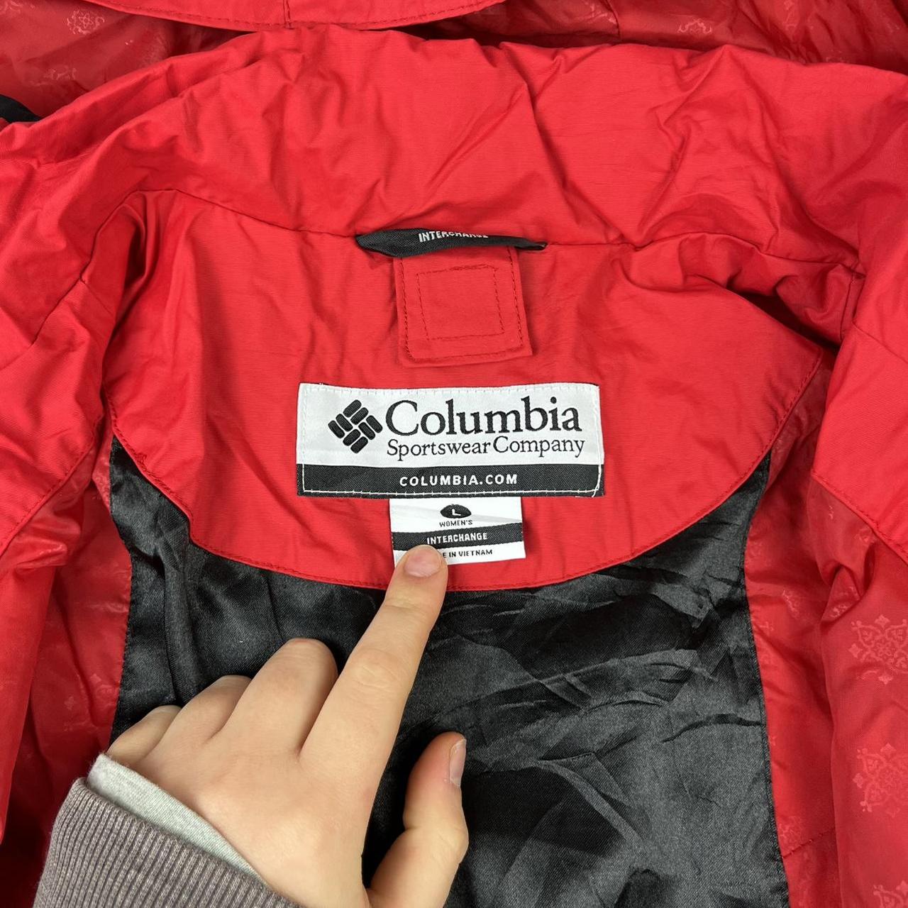 VINTAGE 00s COLUMBIA TECHNICAL WATERPROOF JACKET RED