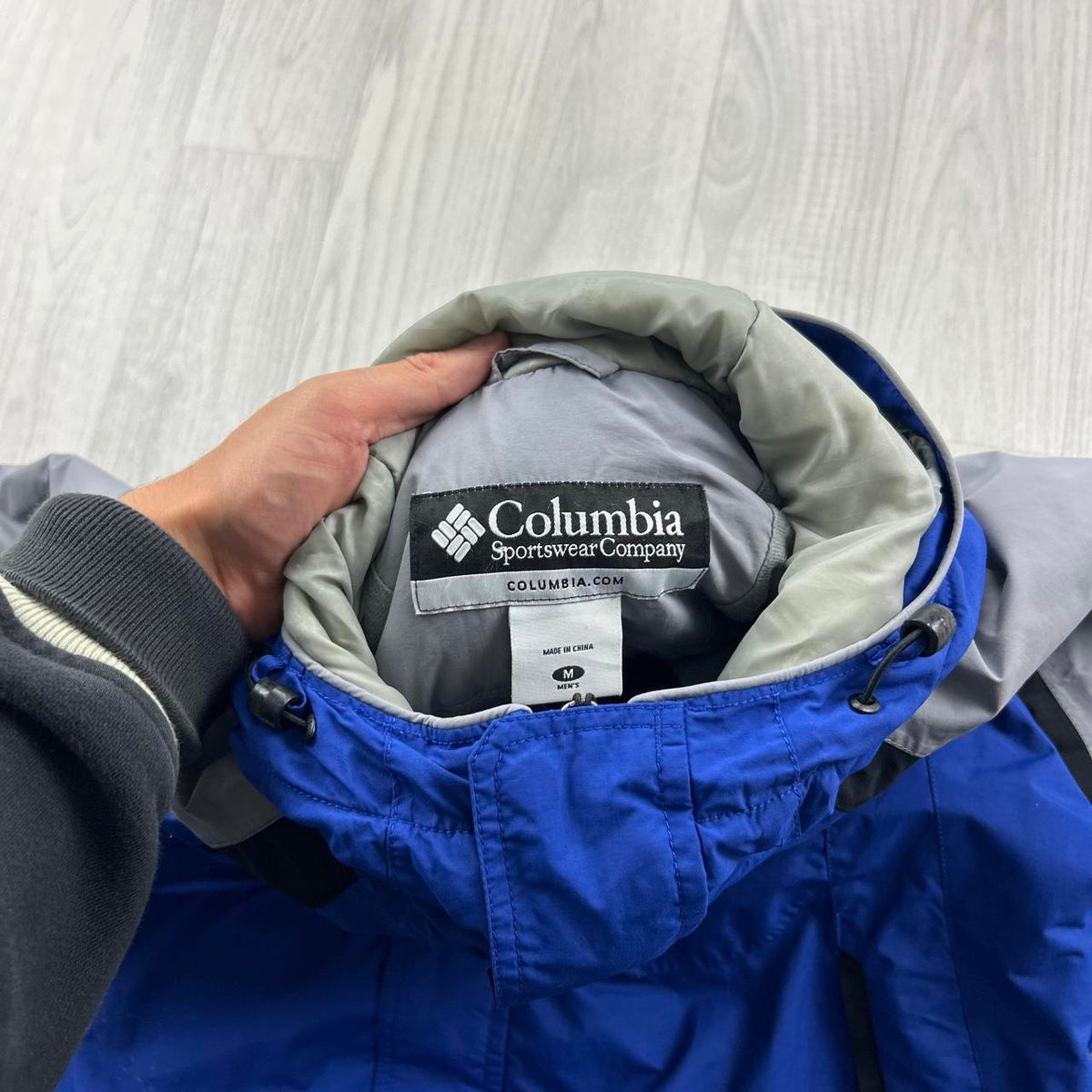 VINTAGE Y2K COLUMBIA TECHNICAL UTILITY SKI JACKET BLUE / GREY