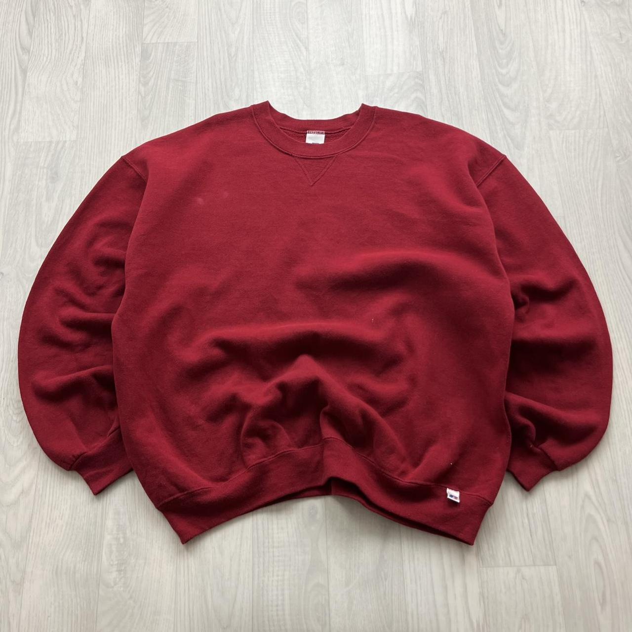 VINTAGE Y2K RUSSELL ATHLETIC SWEATSHIRT RED