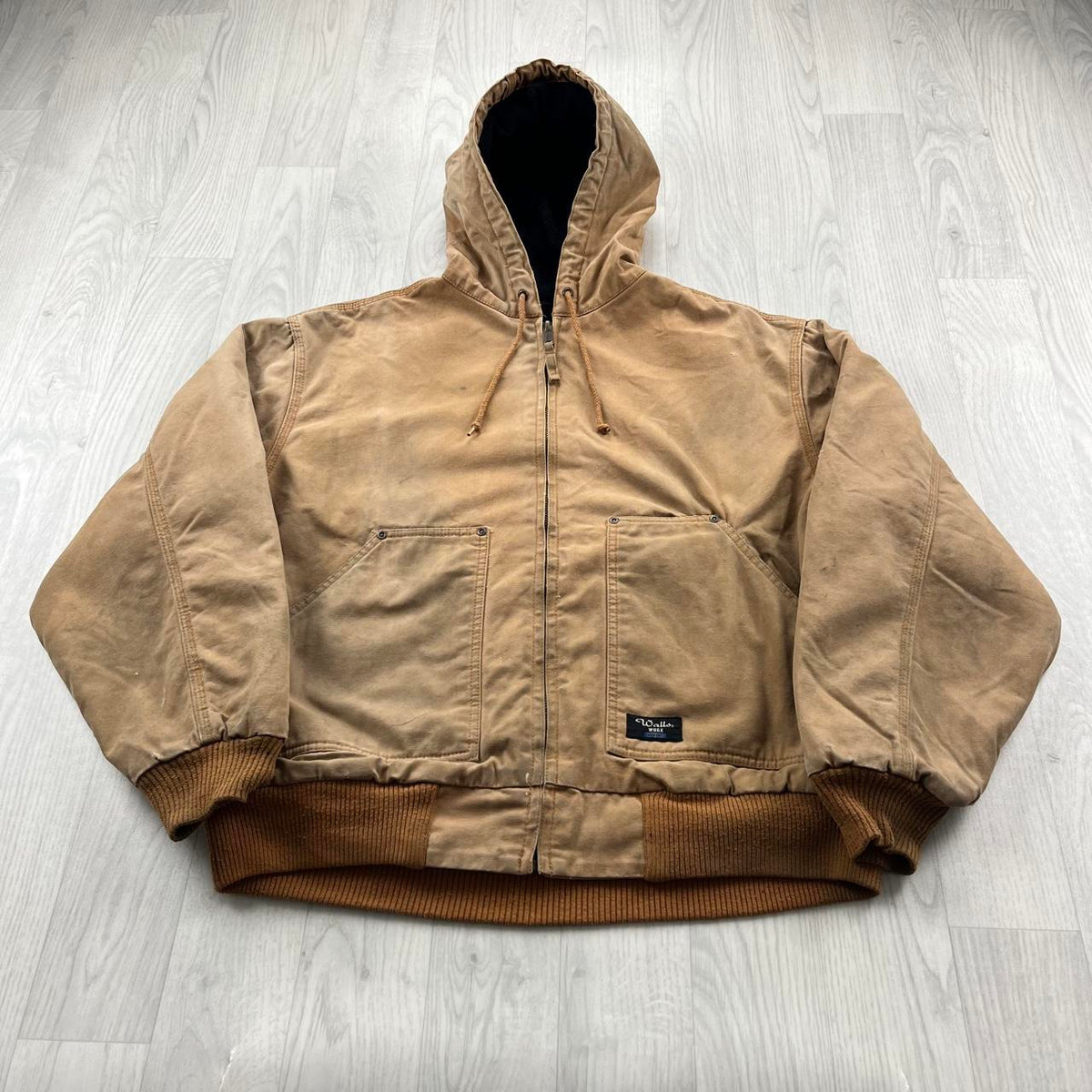 VINTAGE Y2K WALLS WORKWEAR BOMBER ACTIVE JACKET BEIGE