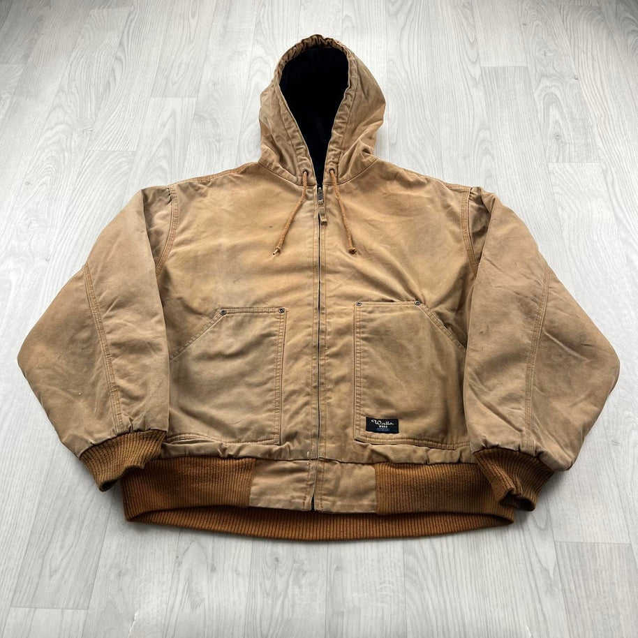 VINTAGE Y2K WALLS WORKWEAR BOMBER ACTIVE JACKET BEIGE