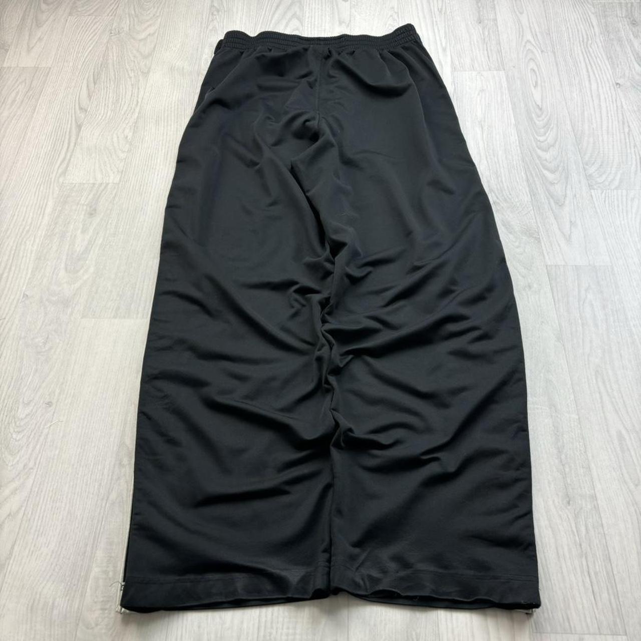 VINTAGE Y2K NIKE BASKETBALL WIDE LEG TRACKSUIT BOTTOMS BLACK