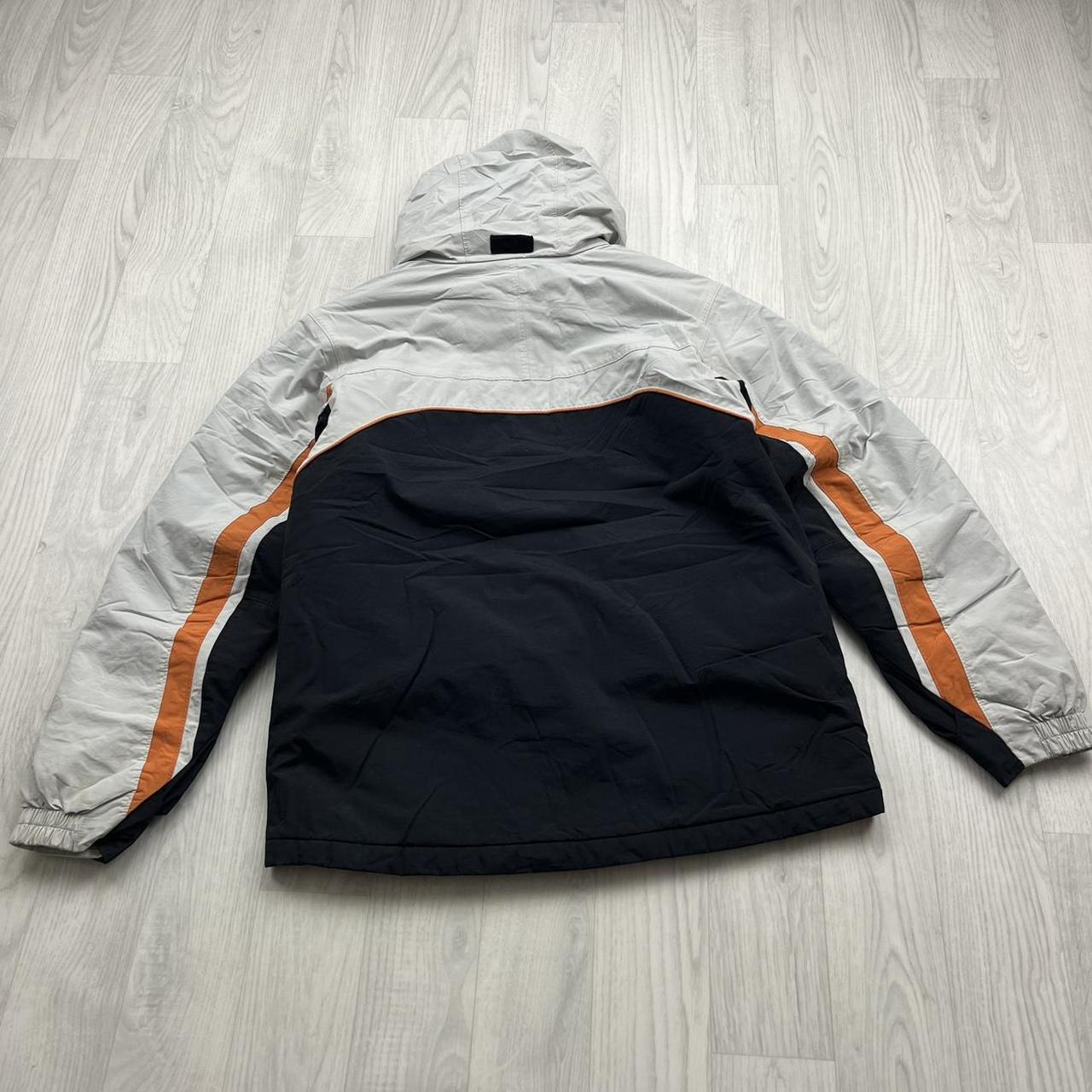 VINTAGE 00s COLUMBIA UTILITY PADDED SKI JACKET BLACK ORANGE