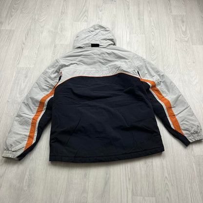 VINTAGE 00s COLUMBIA UTILITY PADDED SKI JACKET BLACK ORANGE