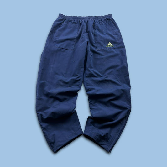 VINTAGE Y2K ADIDAS BAGGY TRACKSUIT BOTTOMS NAVY