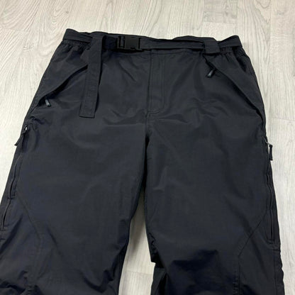 VINTAGE Y2K TRESSPASS BAGGY SKI PANTS SALOPETTES BLACK