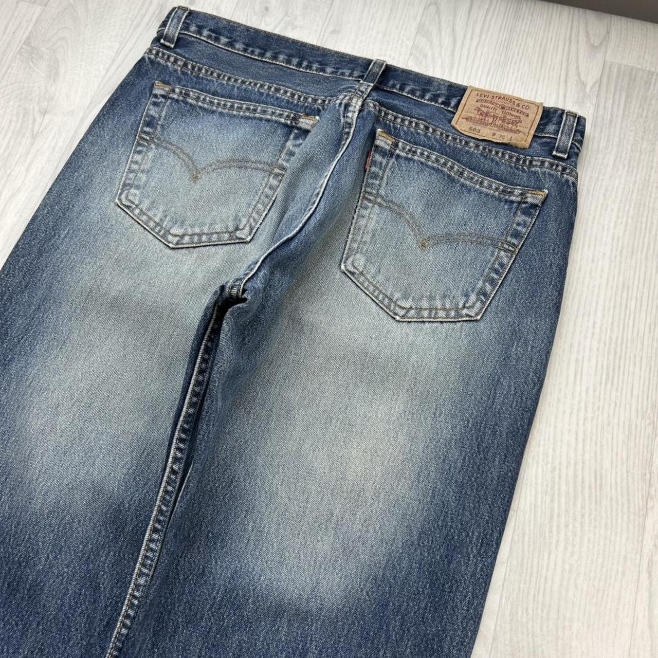 VINTAGE 00s LEVIS 503 LOOSE JEANS BLUE