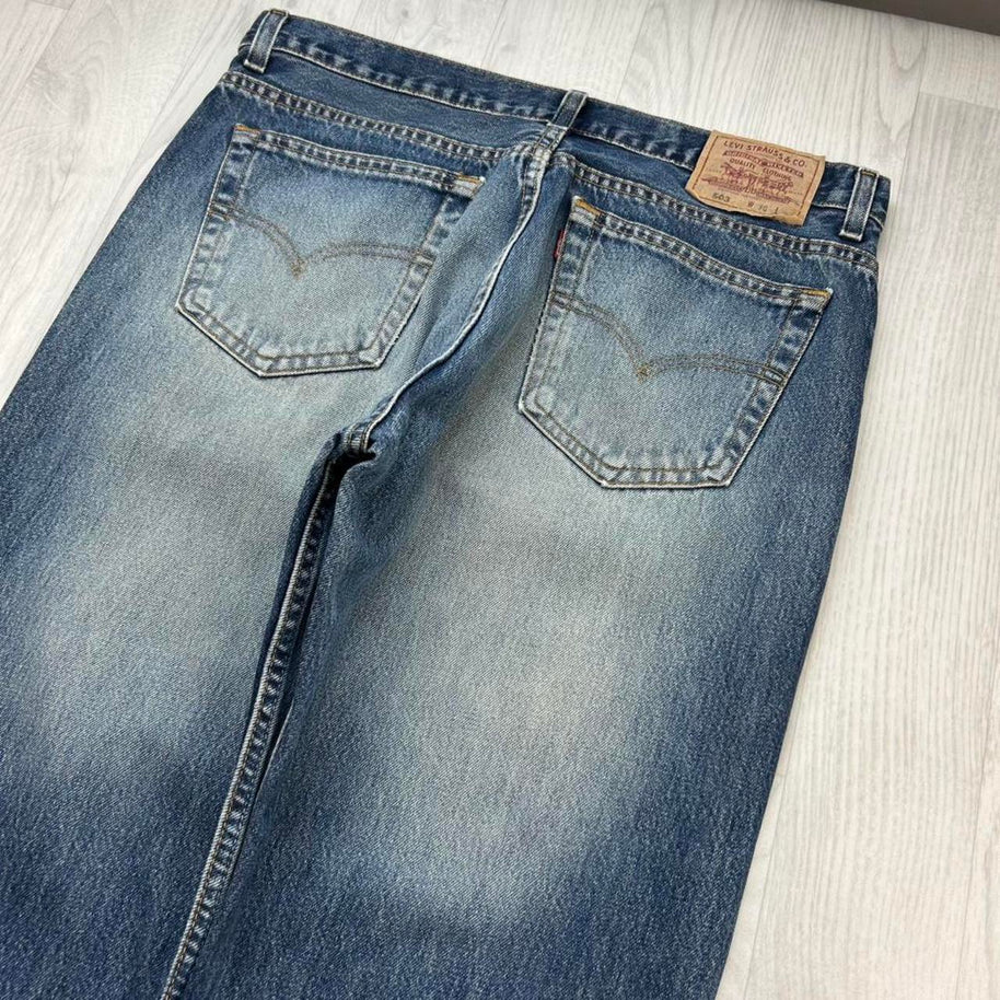 VINTAGE 00s LEVIS 503 LOOSE JEANS BLUE