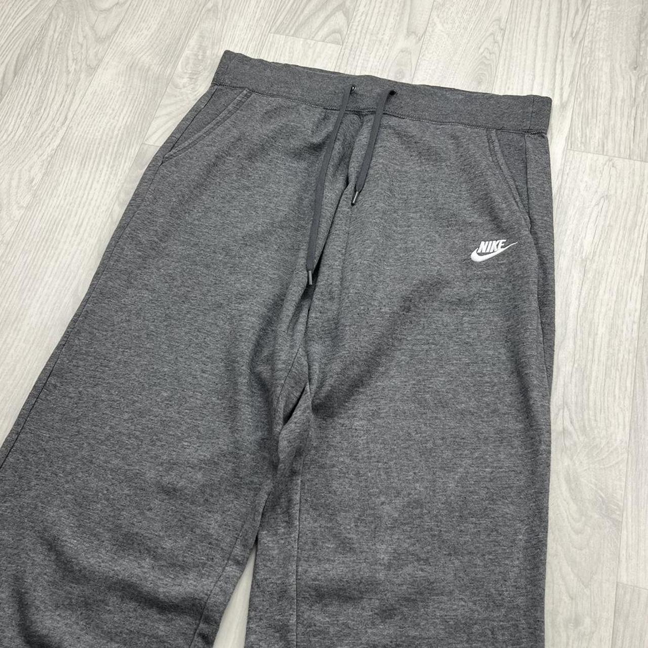 VINTAGE Y2K NIKE BAGGY FLARED COTTON SWEATPANTS GREY