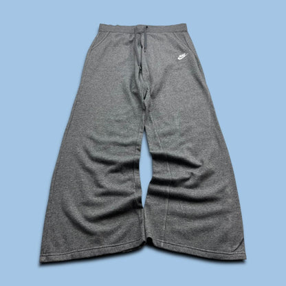 VINTAGE Y2K NIKE BAGGY FLARED COTTON SWEATPANTS GREY