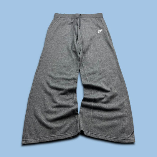 VINTAGE Y2K NIKE BAGGY FLARED COTTON SWEATPANTS GREY