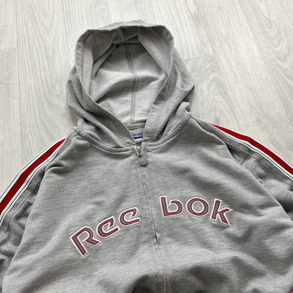 VINTAGE Y2K REEBOK ZIP HOODIE GREY