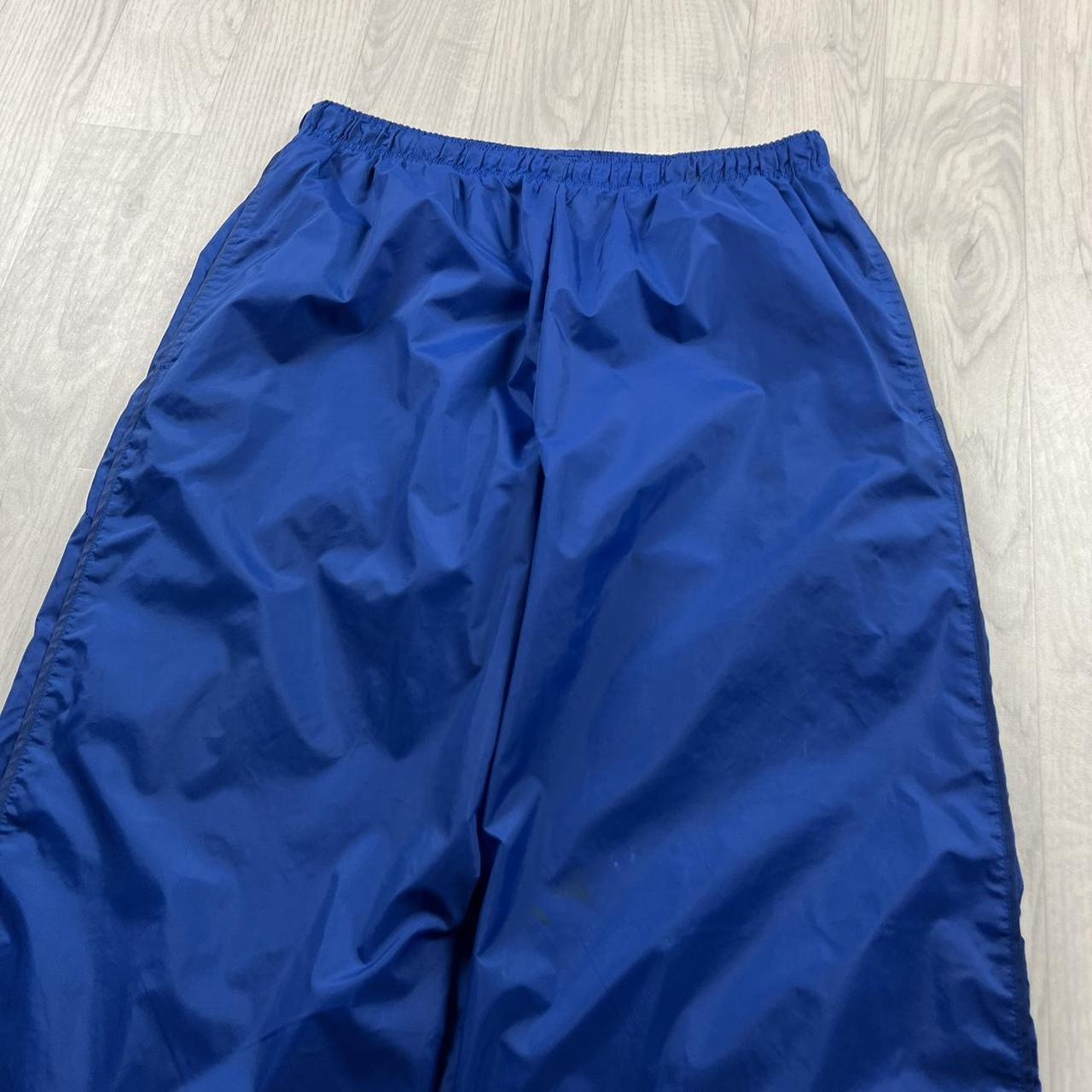 VINTAGE Y2K NIKE BAGGY WIDE LEG TRACKSUIT BOTTOMS BLUE