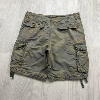 VINTAGE Y2K OLD NAVY BAGGY CAMO CARGO SHORTS