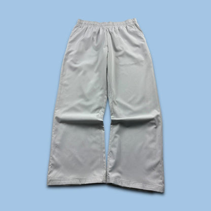 VINTAGE Y2K FILA LOW RISE WIDE LEG TRACKSUIT BOTTOMS WHITE (14)