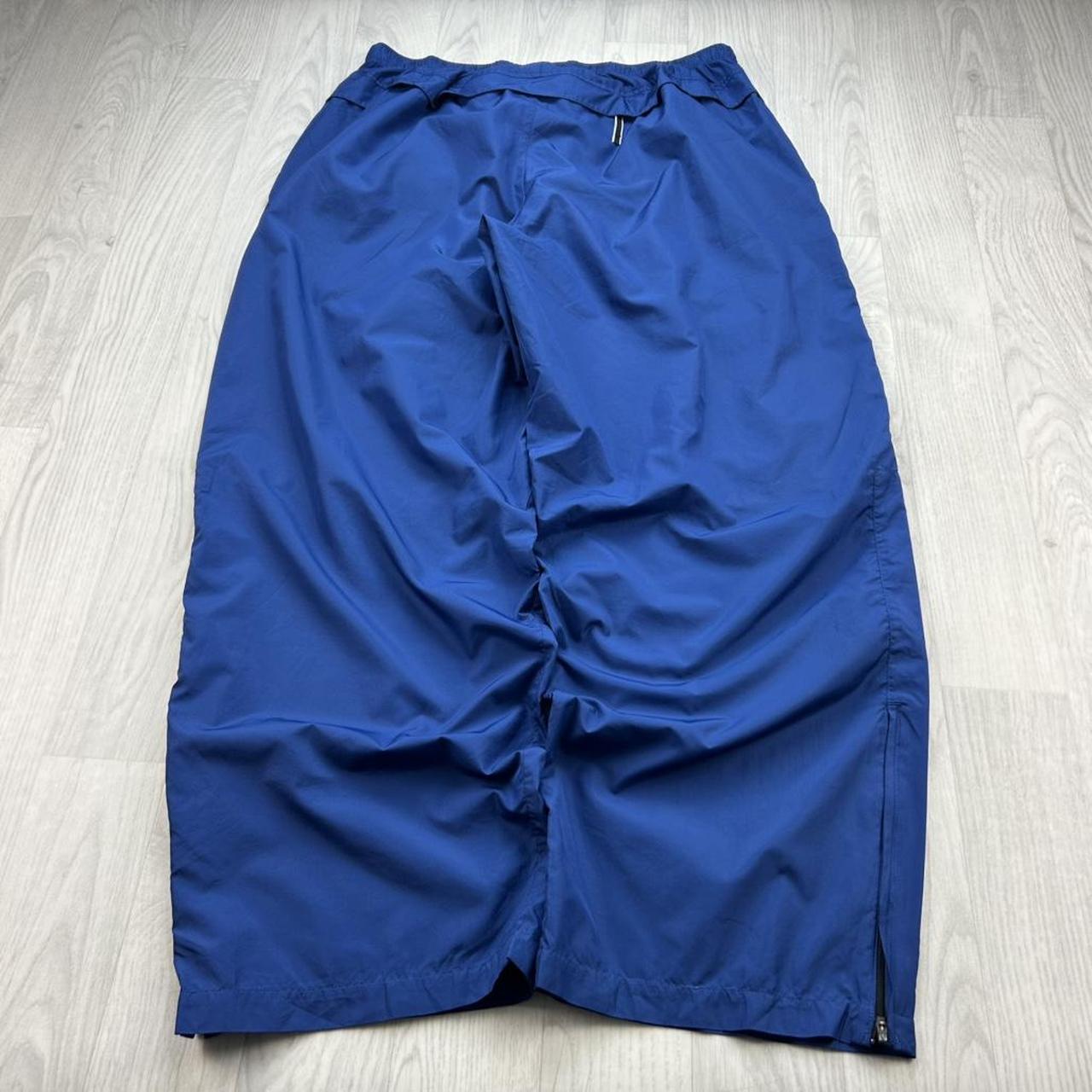 VINTAGE Y2K NIKE WIDE LEG UTILITY TRACKSUIT BOTTOMS BLUE