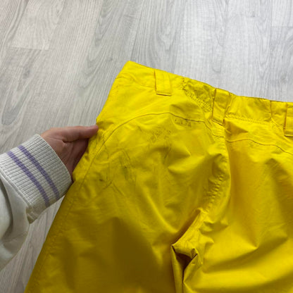 VINTAGE Y2K NIKE ACG BAGGY SKI PANTS SALOPETTES YELLOW