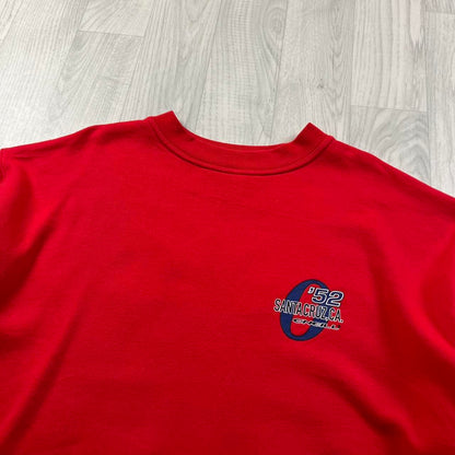 VINTAGE Y2K O’NEILL SANTA CRUZ GRAPHIC SWEATSHIRT RED