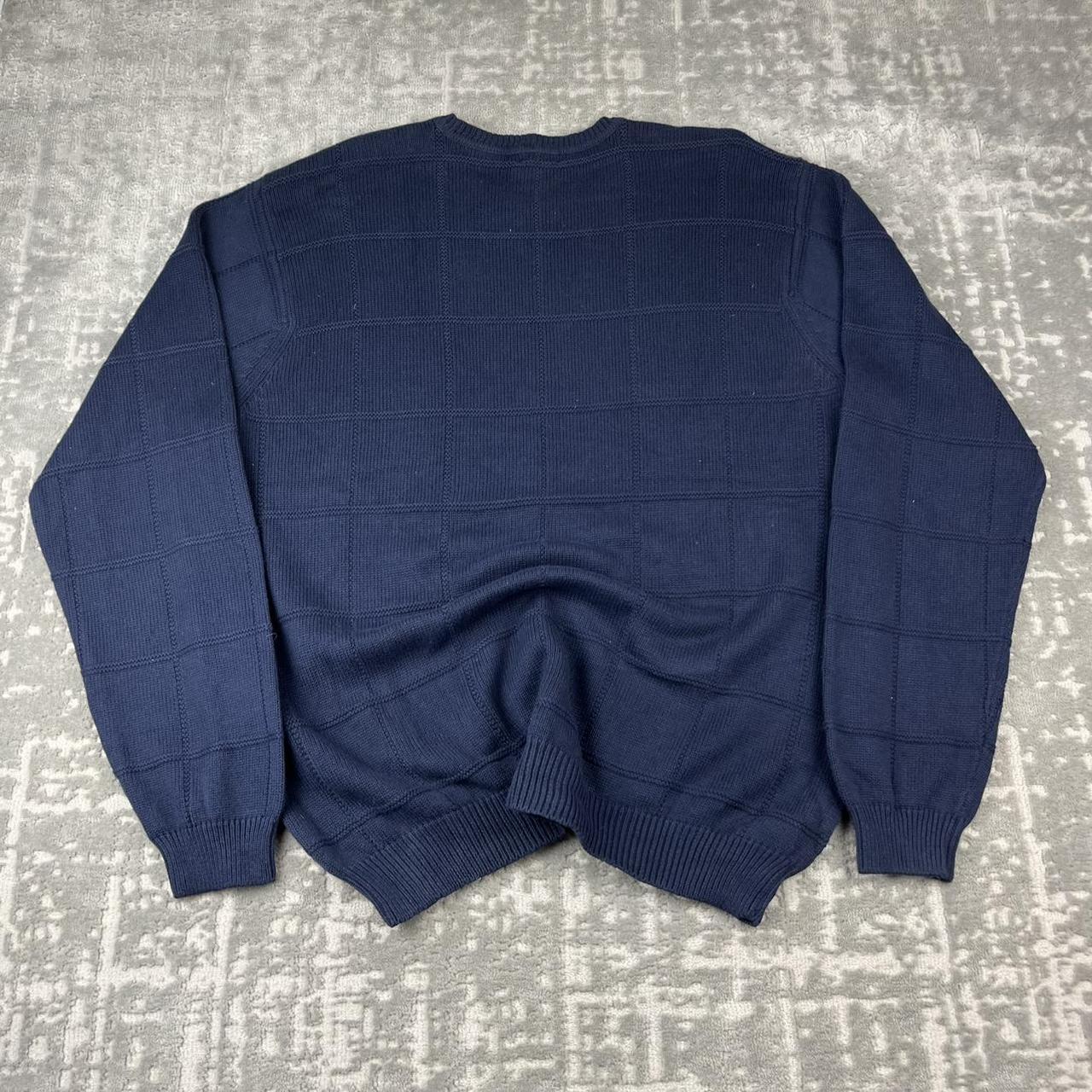 VINTAGE Y2K IZOD LIGHT KNITTED JUMPER NAVY
