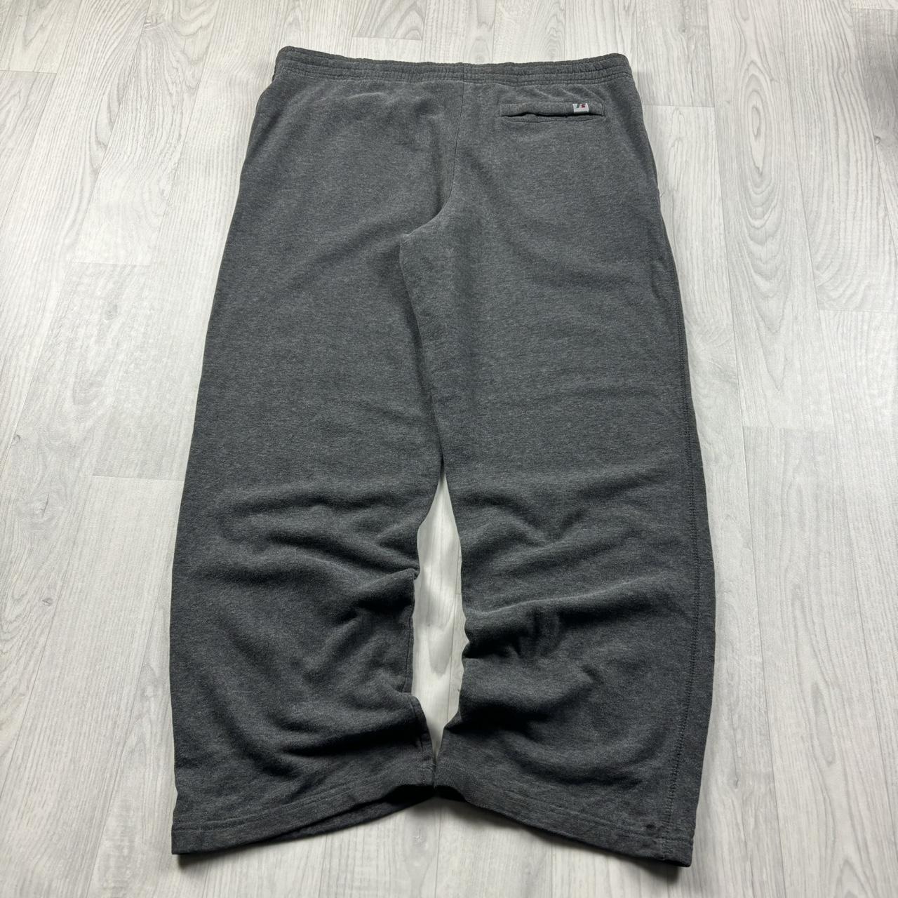 VINTAGE Y2K RUSSELL ATHLETIC BAGGY COTTON SWEATPANTS CHARCOAL GREY