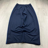 VINTAGE Y2K NIKE WIDE LEG SIDE STRIPE TRACKSUIT BOTTOMS NAVY / BLUE