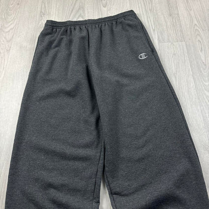 VINTAGE 00s CHAMPION BAGGY COTTON SWEATPANTS CHARCOAL GREY
