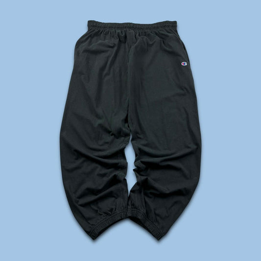 VINTAGE 00s CHAMPION BAGGY LIGHTWEIGHT SWEATPANTS BLACK