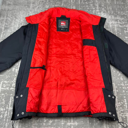 VINTAGE Y2K QUIKSILVER TECHNICAL SKI JACKET BLACK